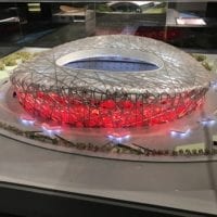 Maquette de stade au musée olympique
