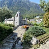 Reproduction miniature du Château d'Aigle au Swiss Vapeur Parc