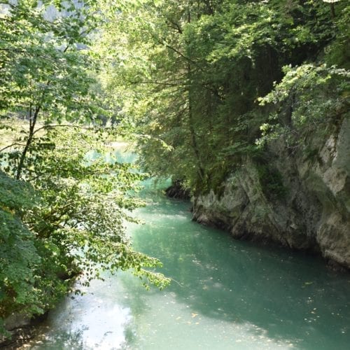 la vue du pont en bois