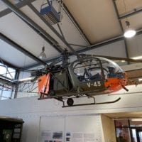 HÃ©licoptÃ¨re Alouette 2 au musÃ©e de l'aviation militaire de Payerne