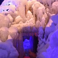 un tunnel glacé